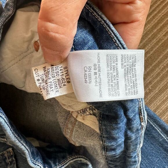 Mother high waisted ankle fray looker jeans 27 distressed - Picture 6 of 12